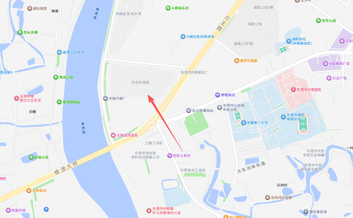 圆领食品位置地图，点击可放大